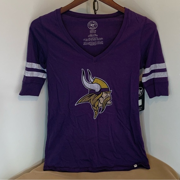 *NWT* ‘47 Brand NFL Minnesota Vikings Women’s Tee Shirt - Picture 1 of 7